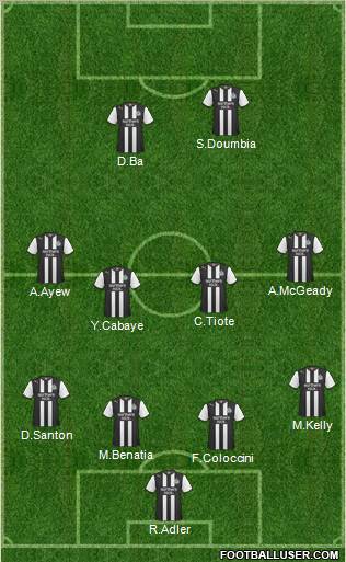 Newcastle United Formation 2011