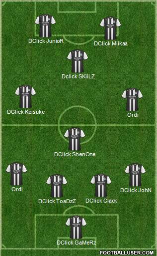 Newcastle United Formation 2011