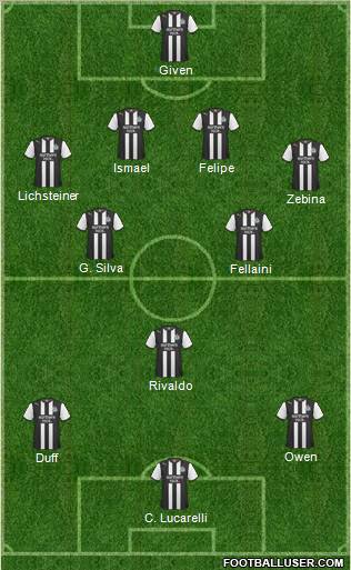 Newcastle United Formation 2011