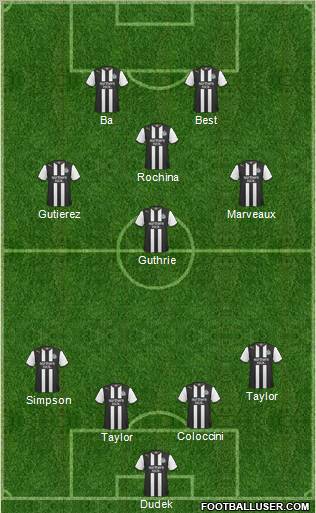 Newcastle United Formation 2011