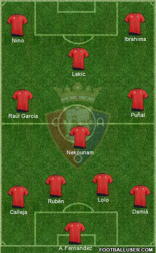 C. At. Osasuna Formation 2011