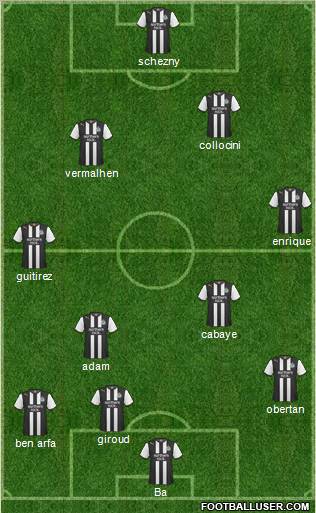 Newcastle United Formation 2011