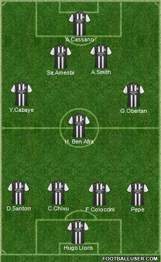 Newcastle United Formation 2011