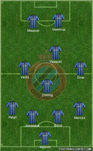 Club Brugge KV Formation 2011