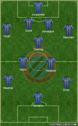 Club Brugge KV Formation 2011