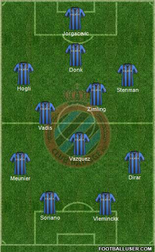 Club Brugge KV Formation 2011