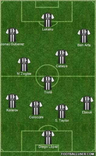 Newcastle United Formation 2011