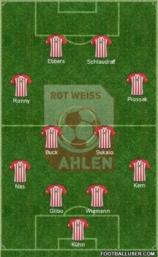 Rot Weiss Ahlen Formation 2011