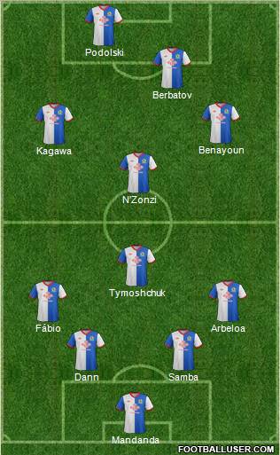 Blackburn Rovers Formation 2011