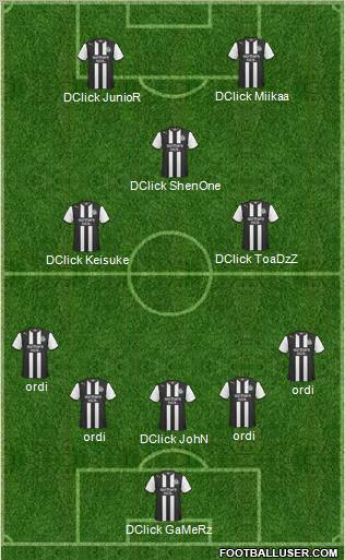 Newcastle United Formation 2011