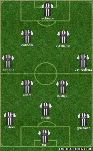 Newcastle United Formation 2011