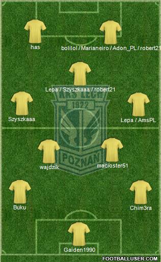 Lech Poznan Formation 2011