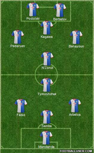 Blackburn Rovers Formation 2011