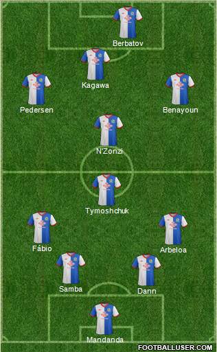 Blackburn Rovers Formation 2011