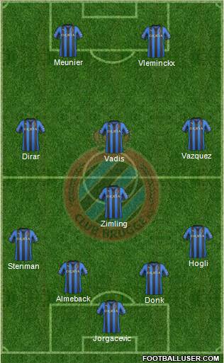 Club Brugge KV Formation 2011