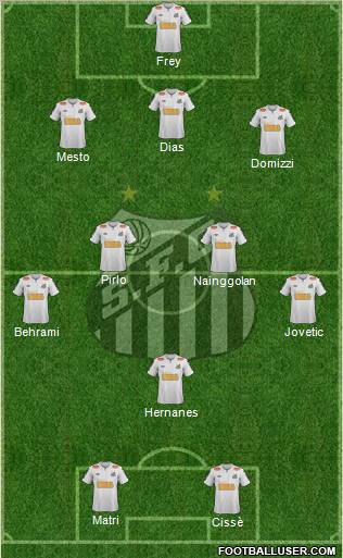 Santos FC Formation 2011