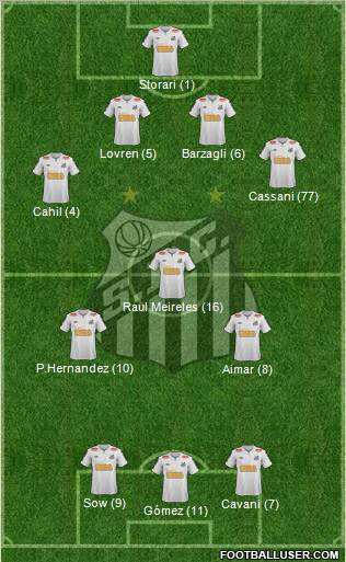 Santos FC Formation 2011