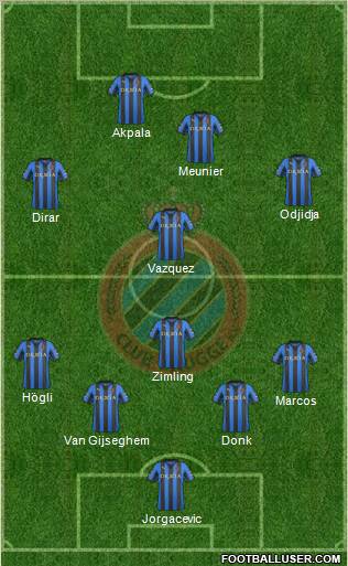 Club Brugge KV Formation 2011