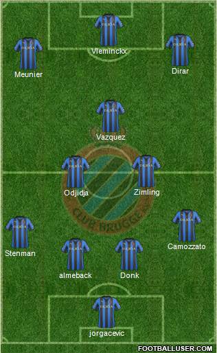 Club Brugge KV Formation 2011