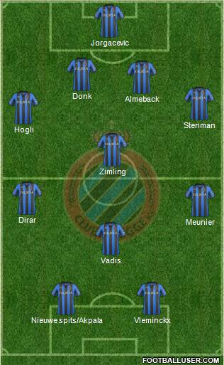 Club Brugge KV Formation 2011