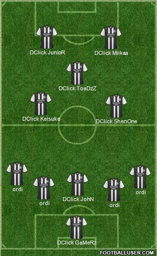 Newcastle United Formation 2011