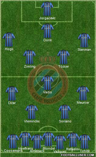 Club Brugge KV Formation 2011