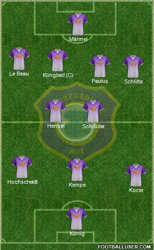 FC Erzgebirge Aue Formation 2011