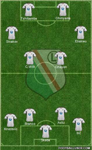 Legia Warszawa Formation 2011