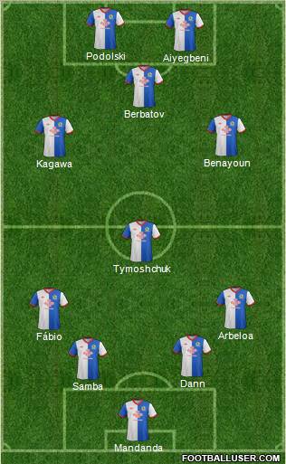 Blackburn Rovers Formation 2011