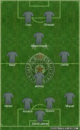 FK Partizan Beograd Formation 2011