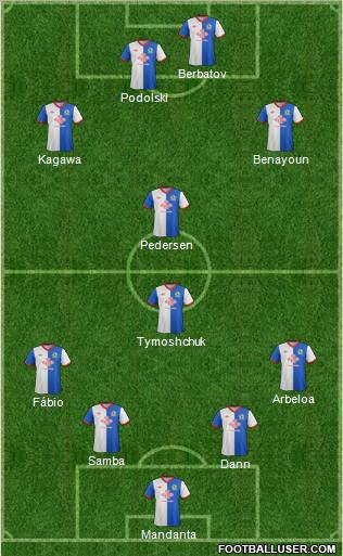 Blackburn Rovers Formation 2011