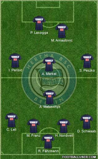 Hertha BSC Berlin Formation 2011