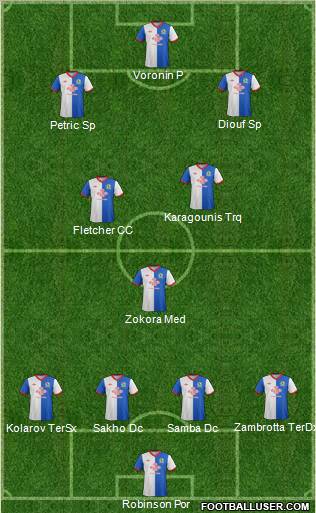 Blackburn Rovers Formation 2011