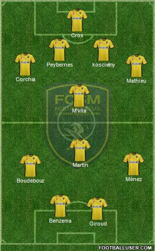 FC Sochaux-Montbéliard Formation 2011