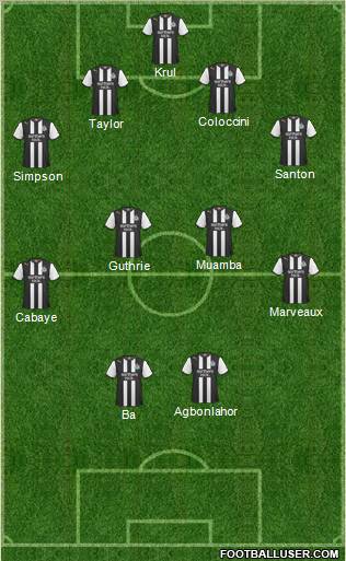 Newcastle United Formation 2011