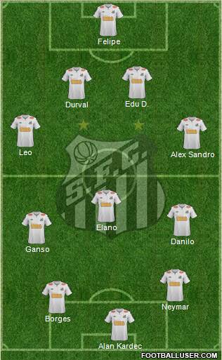 Santos FC Formation 2011