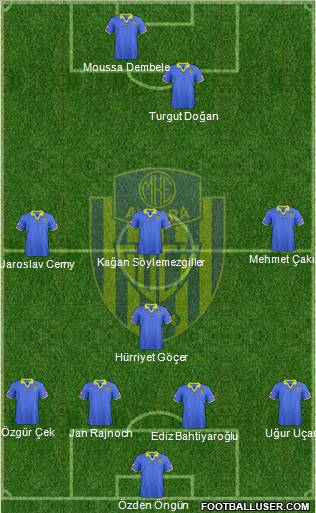 MKE Ankaragücü Formation 2011