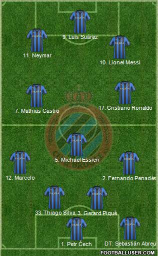 Club Brugge KV Formation 2011