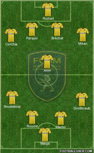 FC Sochaux-Montbéliard Formation 2011