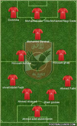 Al-Ahly Sporting Club Formation 2011