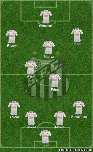 Santos FC Formation 2011