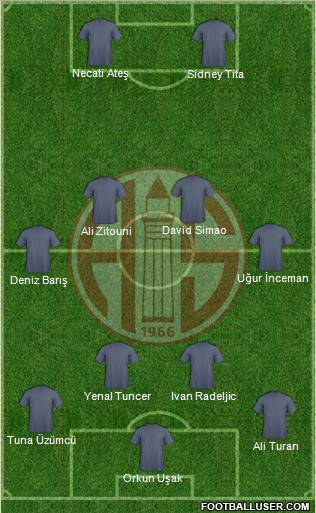 Antalyaspor A.S. Formation 2011