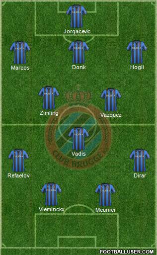 Club Brugge KV Formation 2011