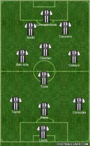 Newcastle United Formation 2011