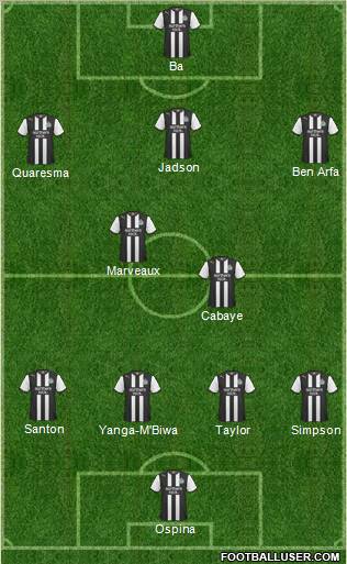 Newcastle United Formation 2011