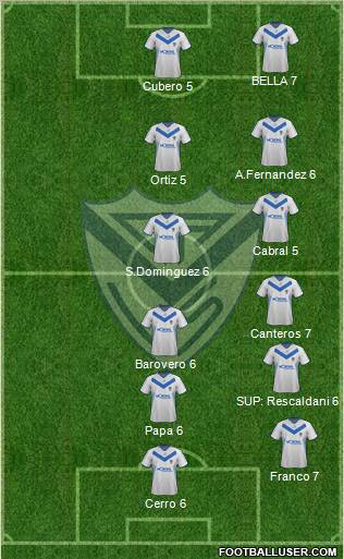 Vélez Sarsfield Formation 2011