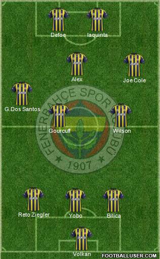 Fenerbahçe SK Formation 2011