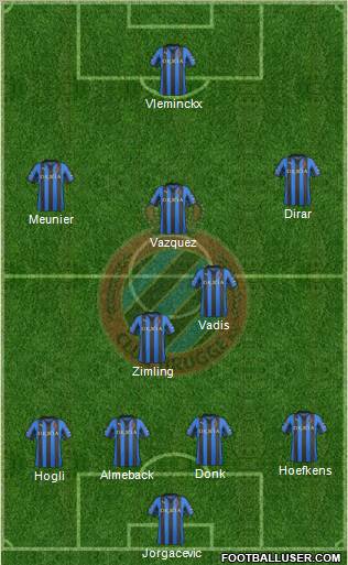 Club Brugge KV Formation 2011