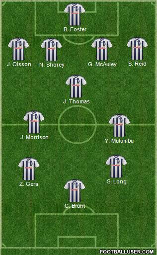 West Bromwich Albion Formation 2011