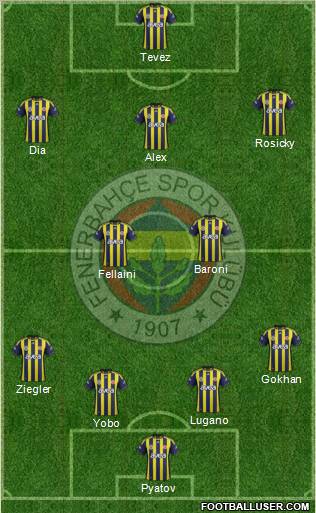 Fenerbahçe SK Formation 2011